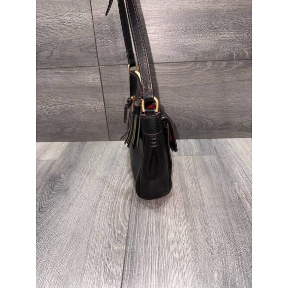 Dooney & Bourke Florentine Leather Binocular Crossbody Whipstitch bag B000545 - Picture 2 of 14